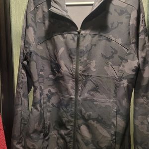 Zyia Jackets \u0026 Coats | Zyia Forest Camo Zipper Hoodie Jacket | Color: Black/Green | Size: M | Ktweston's Closet